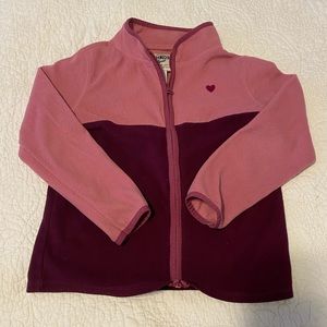 Girls Osh Kosh Zip Up Fleece